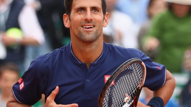 Pushed hard: Novak Djokovic.