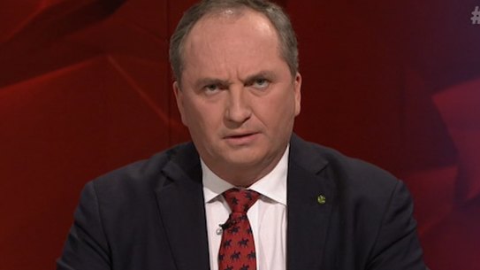 Barnaby Joyce on Q&A.