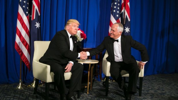 Malcolm Turnbull said he was standing up Australia's national interests during a testy phone call with Donald Trump in January