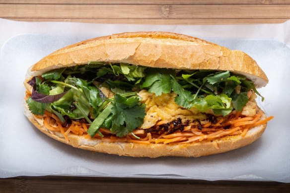 Egg banh mi is part of the permanent menu at Ca Com, the new sandwich bar from the Anchovy team.