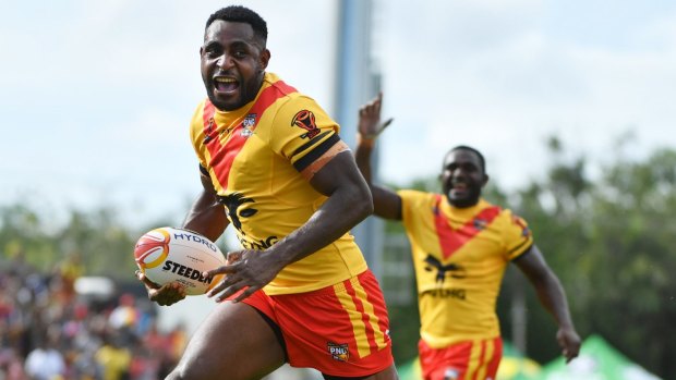 Loving life: PNG put on a show for the Port Moresby crowd.