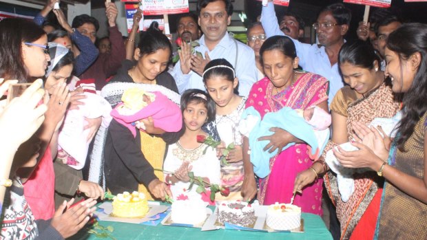 Dr Ganesh Rakh orders cakes and a party for every baby girl he delivers.