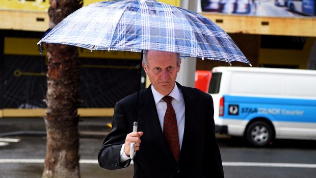 NSW Senior Crown Prosecutor Mark Tedeschi, QC, arrives at the NSW Supreme Court on Tuesday.