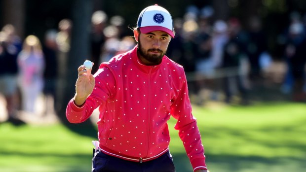 Day of drama: Australia's amateur Curtis Luck.