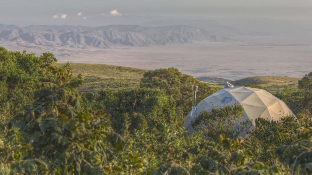 Views over the Ngorongoro Crater from Asilia Highlands.