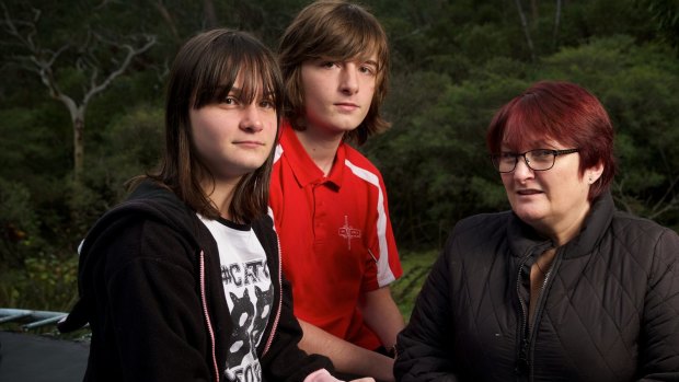 Emily, Lachlan and Debbie Rolfe are looking forward to the NDIS launch.