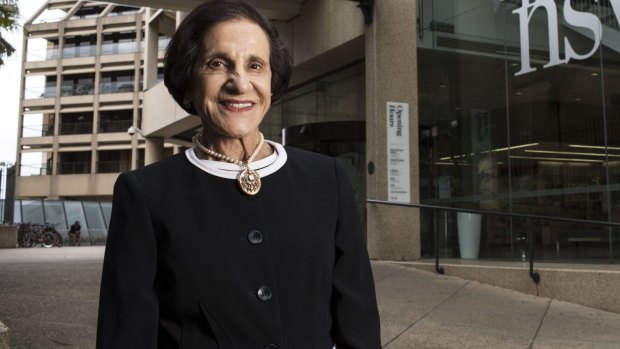 Dame Marie Bashir, the former governor, is honoured at the State Library.