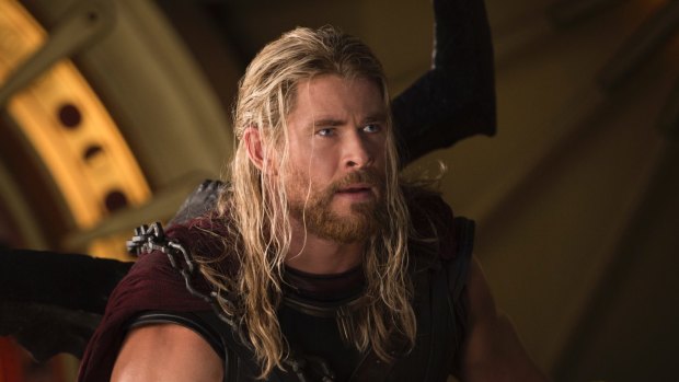 Chris Hemsworth in <i>Thor: Ragnarok</i>.