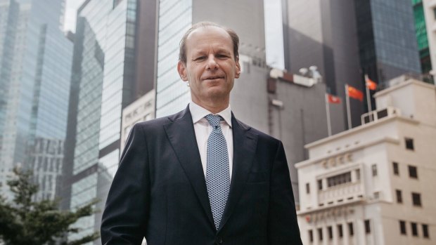 ANZ chief executive Shayne Elliott in Hong Kong earlier this week as he announced the bank's retreat from five Asian countries.