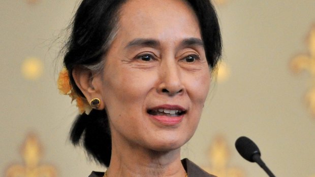New role: Aung San Suu Kyi's supporters want to see the Myanmar opposition leader become president. 