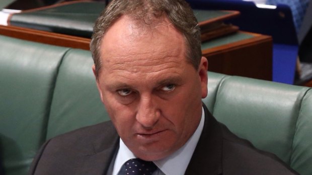 Agriculture minister Barnaby Joyce has lashed out over a coal mine approval.
