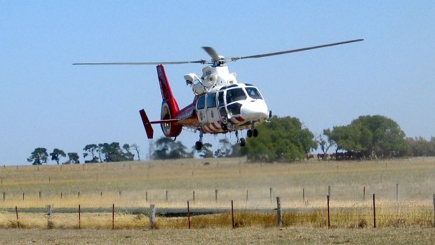 At least one of the people  injured in the crash has been flown to hospital in  Melbourne.