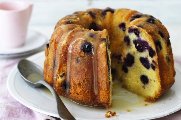 Helen Goh's lemon and blueberry cream cheese pound cake.