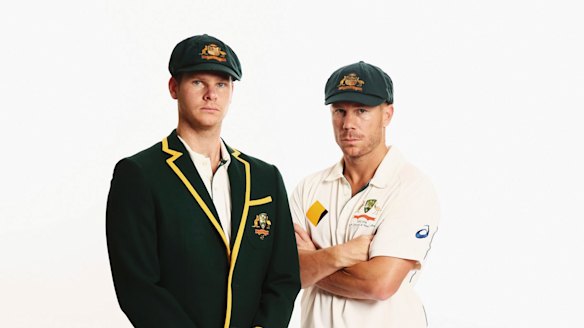 Men's team captain Steve Smith and vice captain David Warner.