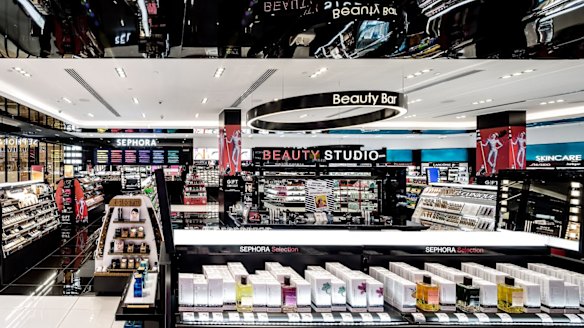 It has been said the opening of Sephora and the expansion of Mecca Maxima have put pressure on the cosmetics sales of Myer and David Jones.