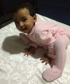 The 10 month old baby of a woman from Bangladesh who is seeking to prevent the government from returning her to Nauru.