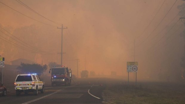 Fires are threatening properties in the Hunter region.