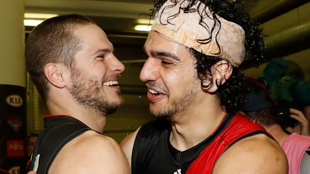 David Zaharakis congratulates Jake Long.