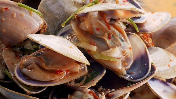 Midnight snack: Pipis in XO at late-night haunt Golden Century.