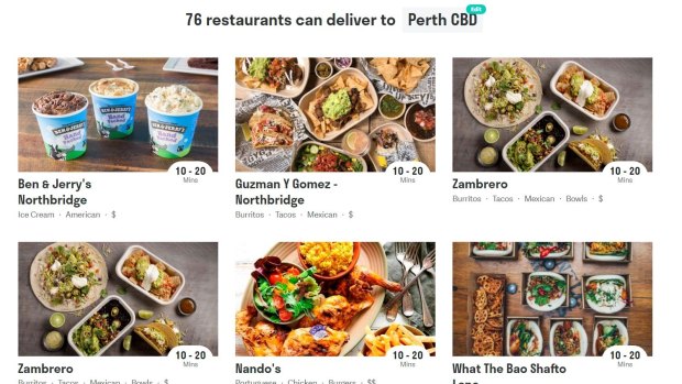 More than 200 restaurants in Perth have signed up to Deliveroo. 