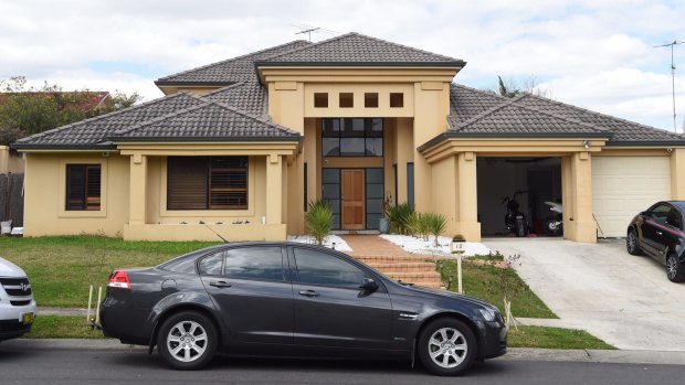 Police raided this house in Kellyville on Thursday.