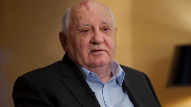 Former Soviet president Mikhail Gorbachev.