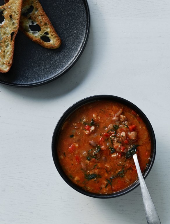 Chef Duncan Welgemoed's hearty ham, bean and capsicum soup.