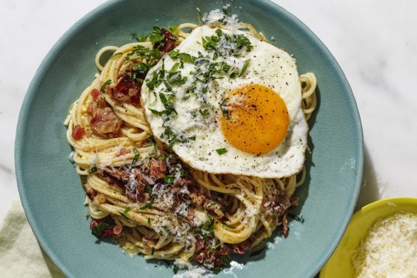 Spaghetti Lyonnaise.