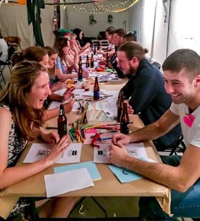 Speed dating at Fitzroy's Work-shop bar.