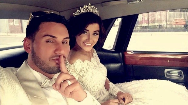 Mehajer and his wife Aysha pictured at their wedding in August 2015. 
