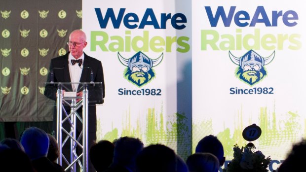Former Canberra Raiders chairman John McIntyre is now a life member of the club.