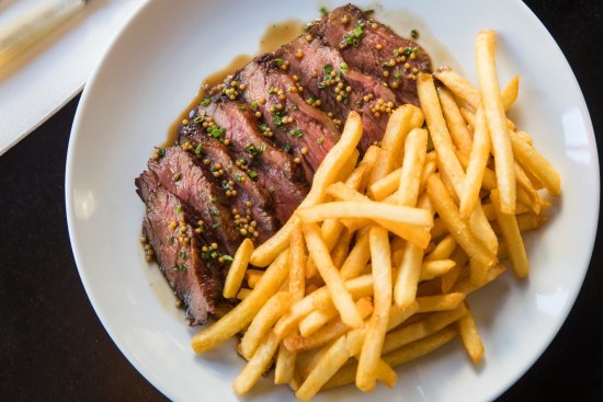 Good Food. Bar Clementine, in Pyrmont. Steak frites
30th May 2019. Photo: Edwina Pickles.