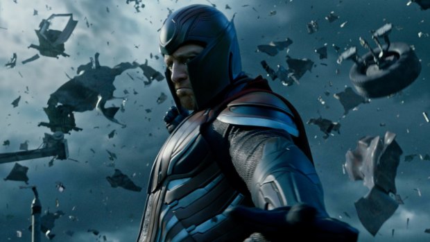 Disheartened: Michael Fassbender, as Magneto, is recruited to create a new world order.