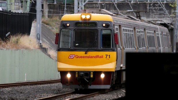Train services around Brisbane have been delayed about an hour.