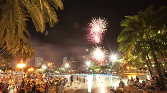 Southbank Brisbane lights up on New Year's Eve