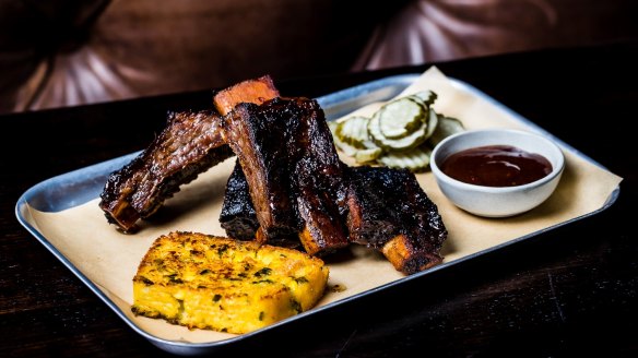 Sticky beef spare-ribs from the Potts Point Hotel.