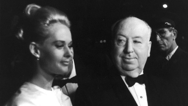 Hedren with director Alfred Hitchcock at the Cannes Film Festival in 1963.