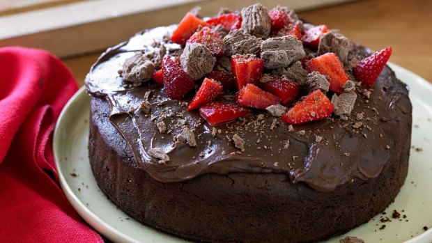 Deliciously simple: One-bowl chocolate cake.