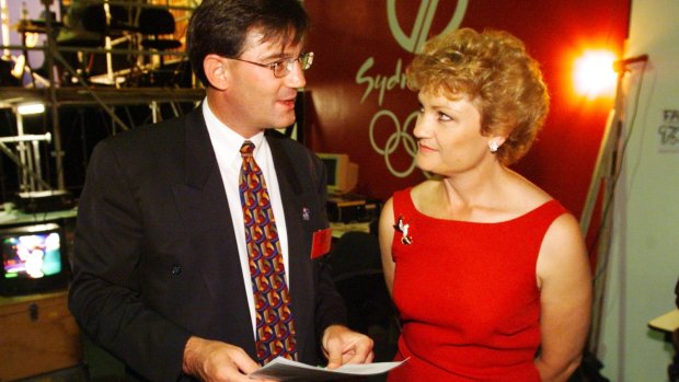 Pauline Hanson and David Oldfield at the 1999 New South Wales state election.