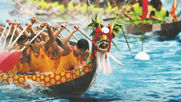 What's not to like about three days of races and rippling muscles on spectacular Victoria Harbour during the Dragon Boat Carnival (22-24 June; 