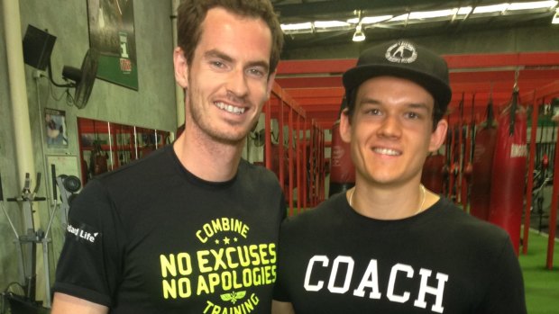 Andy Murray surprised many with his appearance at a Cockburn gym.