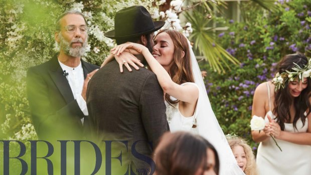 Nicole Trunfio marries Gary Clark Jr. in Coachella style wedding.