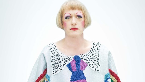 Grayson Perry as his alter ego Claire at the Victoria Miro Gallery, London.
