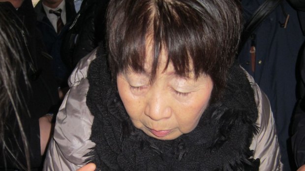 Chisako Kakehi, pictured here in March, was arrested this week on suspicion of poisoning her husband. 