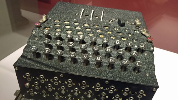 The Engima cipher machine – another amazing technical achievement which assisted the German war effort – on display at Museum fur Kommunikation Berlin.