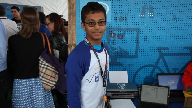 Shubham Banerjee, 13, is building a low-cost Braille printer.