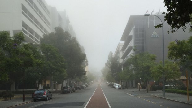 Perth woke to an unexpected blanket of fog on Wednesday morning.
