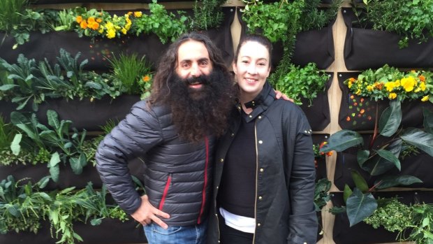 Costa Georgiadis and Mel Neist of Sow What? Landscape Design in Sydney at the National Tree Day event.