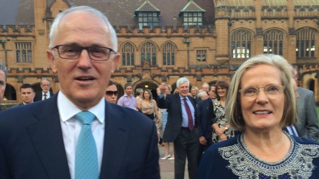 Malcolm Turnbull and Lucy Turnbull at the ARM dinner.