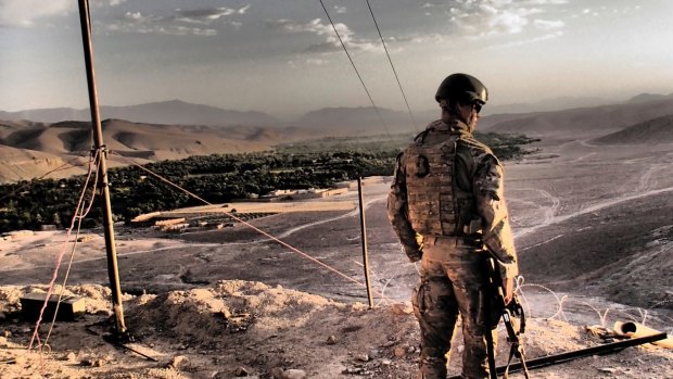 Curtis McGrath on duty in Afghanistan.